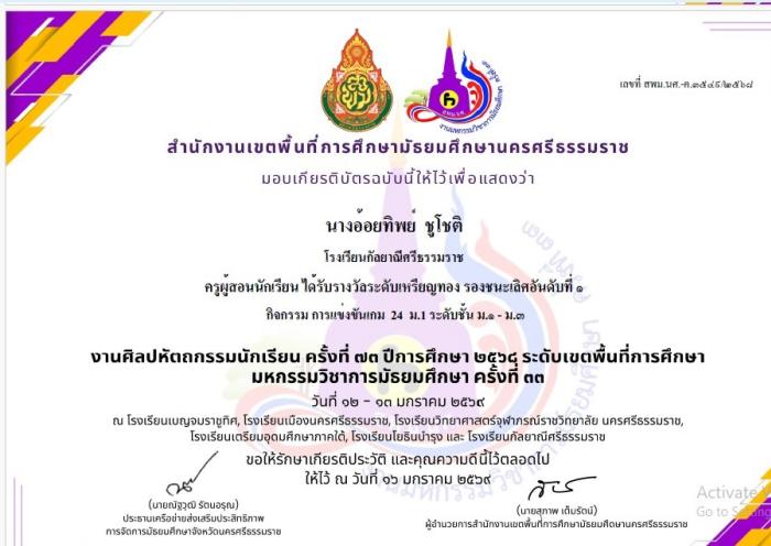 ภาพรางวัล